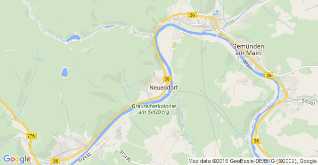 Karte Neuendorf am Main