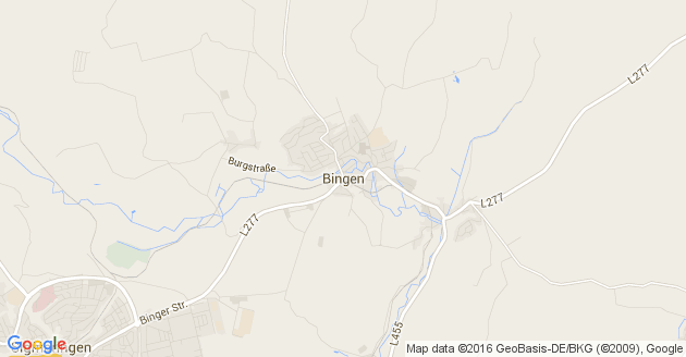 Karte Bingen bei Sigmaringen