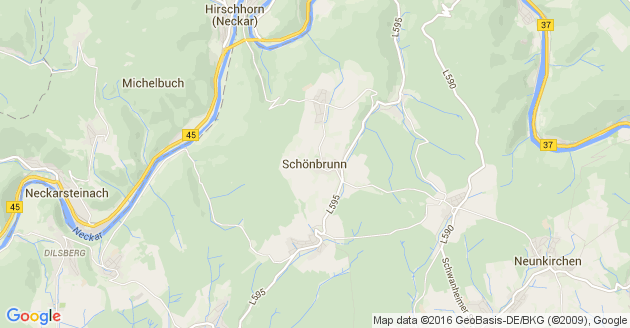 Karte Schönbrunn in Baden