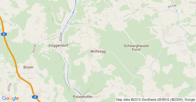 Karte Wolfsegg in der Oberpfalz