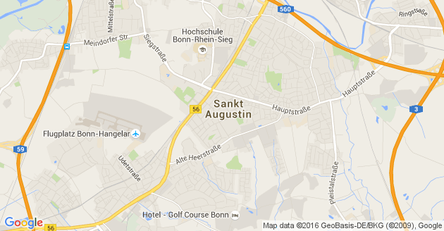 Karte Sankt Augustin