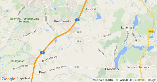 Karte Siek Kreis Stormarn