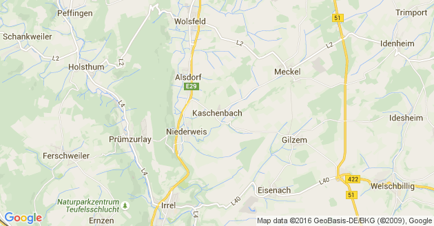 Karte Kaschenbach