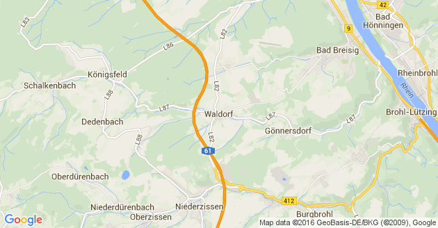 Karte Waldorf Kreis Ahrweiler