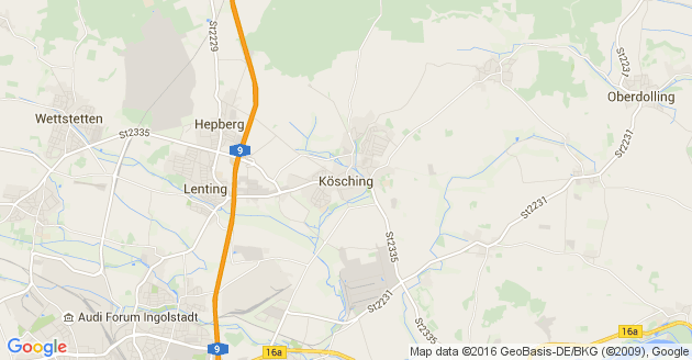 Karte Kösching