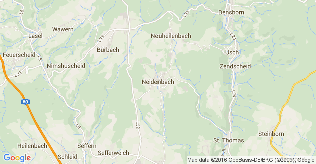 Karte Neidenbach