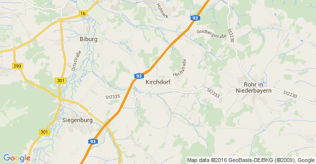 Karte Kirchdorf Kreis Kelheim