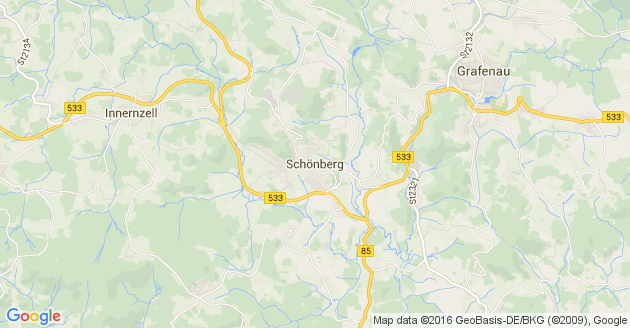 Karte Schönberg in Niederbayern