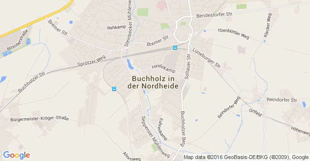 Karte Buchholz in der Nordheide