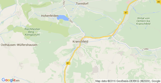 Karte Nauendorf bei Kranichfeld