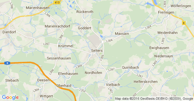 Karte Selters im Westerwald