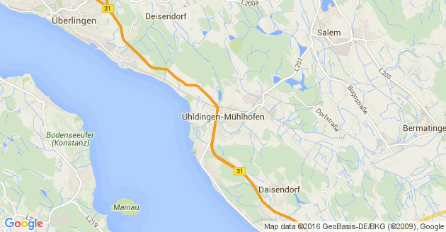 Karte Uhldingen Mühlhofen    