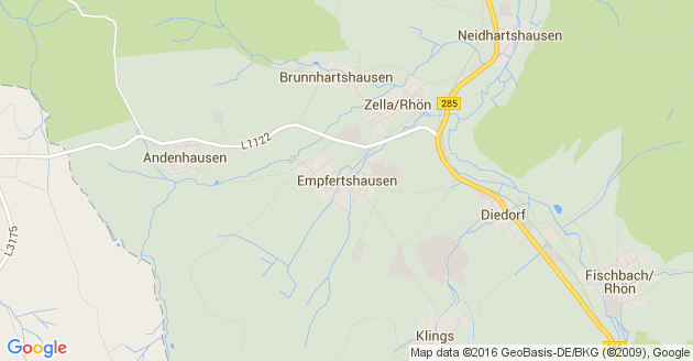 Karte Empfertshausen