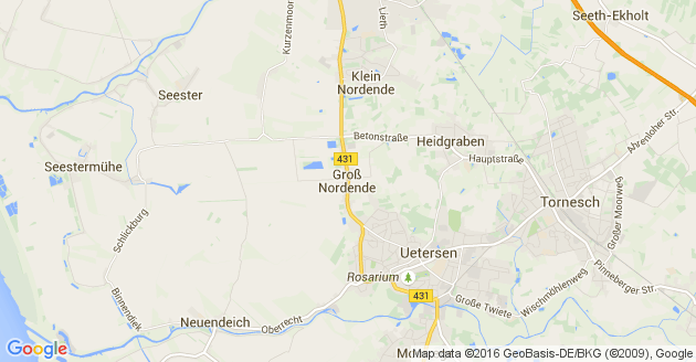 Karte Groß Nordende