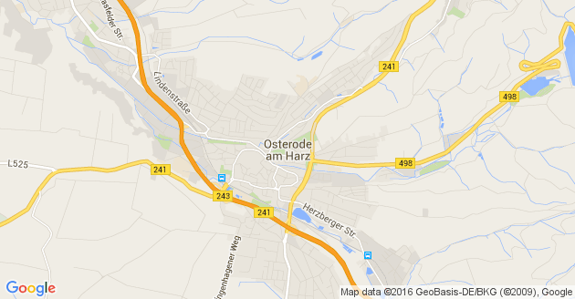 Karte Osterode am Harz       