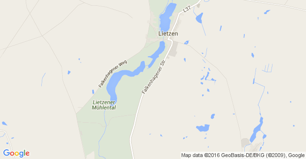 Karte Falkenhagen bei Seelow