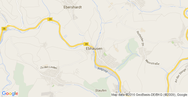 Karte Ebhausen