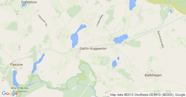 Karte Gallin Kuppentin       