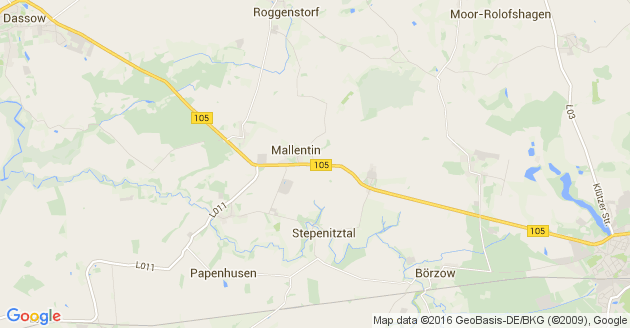 Karte Grieben bei Grevesmühlen