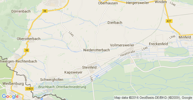 Karte Niederotterbach