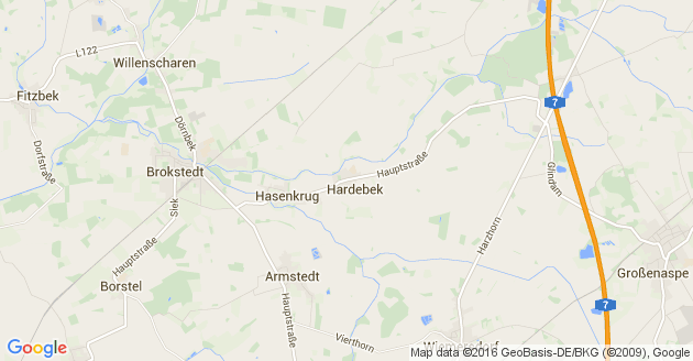 Karte Hardebek