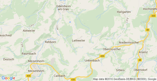 Karte Lettweiler