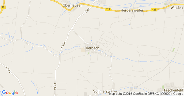 Karte Dierbach