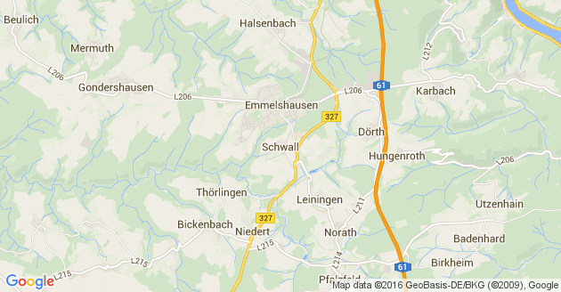 Karte Schwall