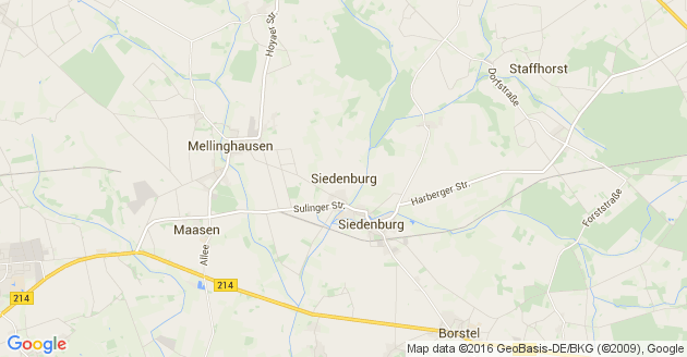 Karte Siedenburg