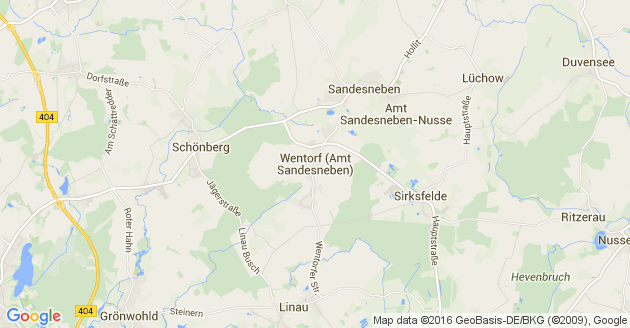 Karte Wentorf bei Sandesneben