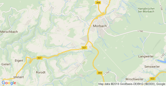 Karte Morbach im Hunsrück