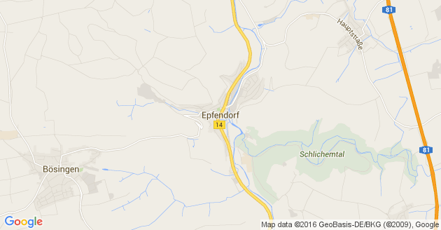 Karte Epfendorf