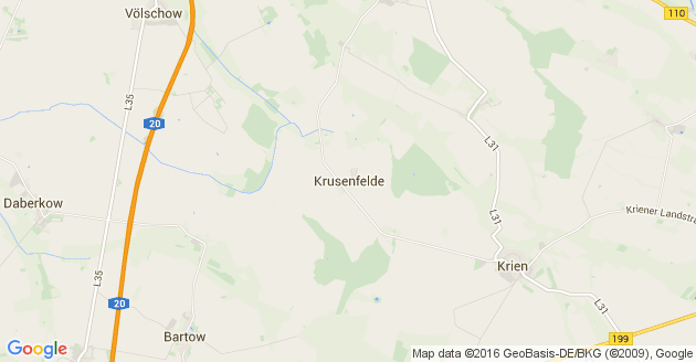 Karte Krusenfelde
