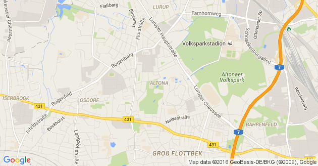 Karte Schenefeld Bezirk Hamburg