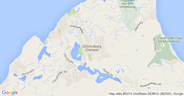 Karte Glücksburg an der Ostsee