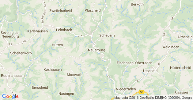 Karte Neuerburg in der Eifel