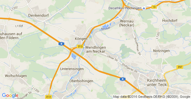 Karte Wendlingen am Neckar