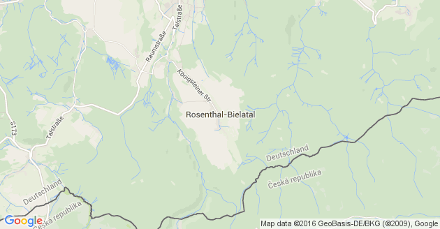 Karte Rosenthal Bielatal