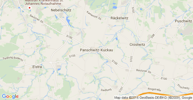 Karte Panschwitz Kuckau