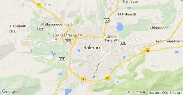 Karte Salem in Baden