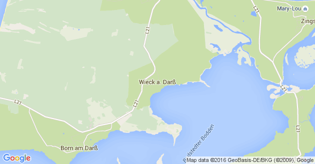 Karte Wieck am Darss