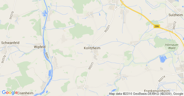 Karte Kolitzheim
