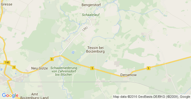 Karte Tessin bei Boizenburg