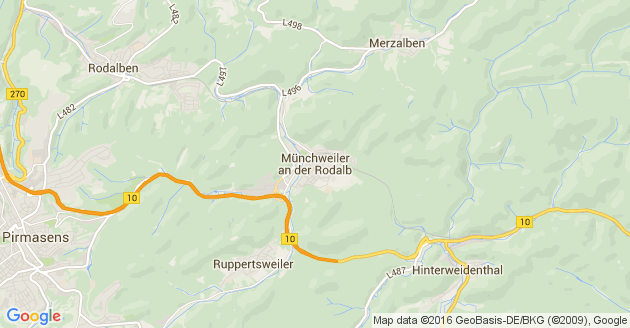 Karte Münchweiler an der Rodalb