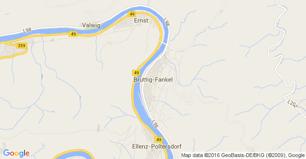 Karte Bruttig Fankel