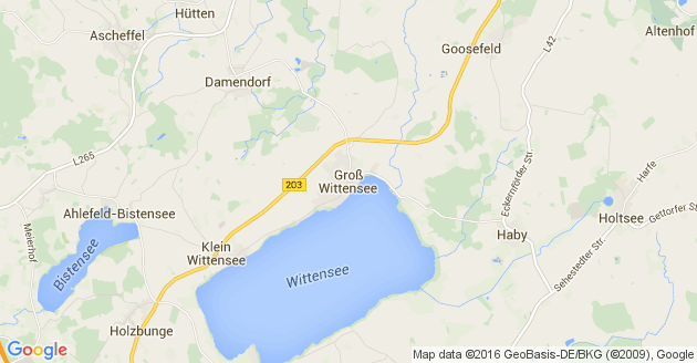 Karte Groß Wittensee