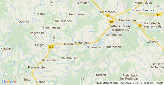 Karte Neitersen im Westerwald