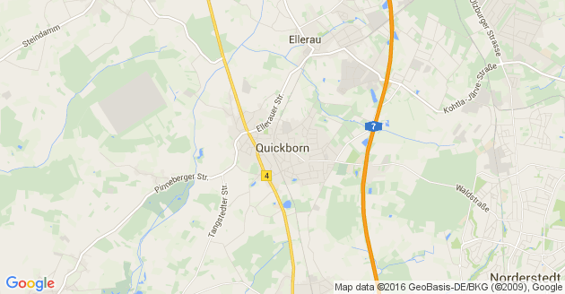 Karte Quickborn Kreis Pinneberg