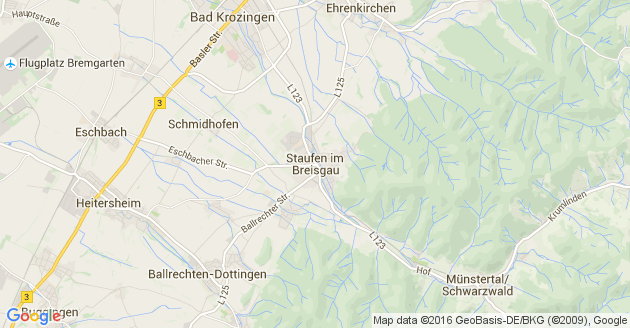 Karte Staufen im Breisgau