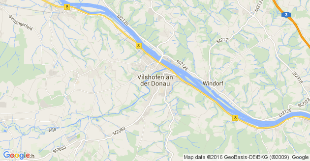 Karte Vilshofen in Niederbayern